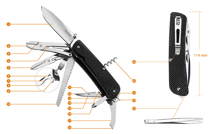 Knife Functions – Trekker LD51-B